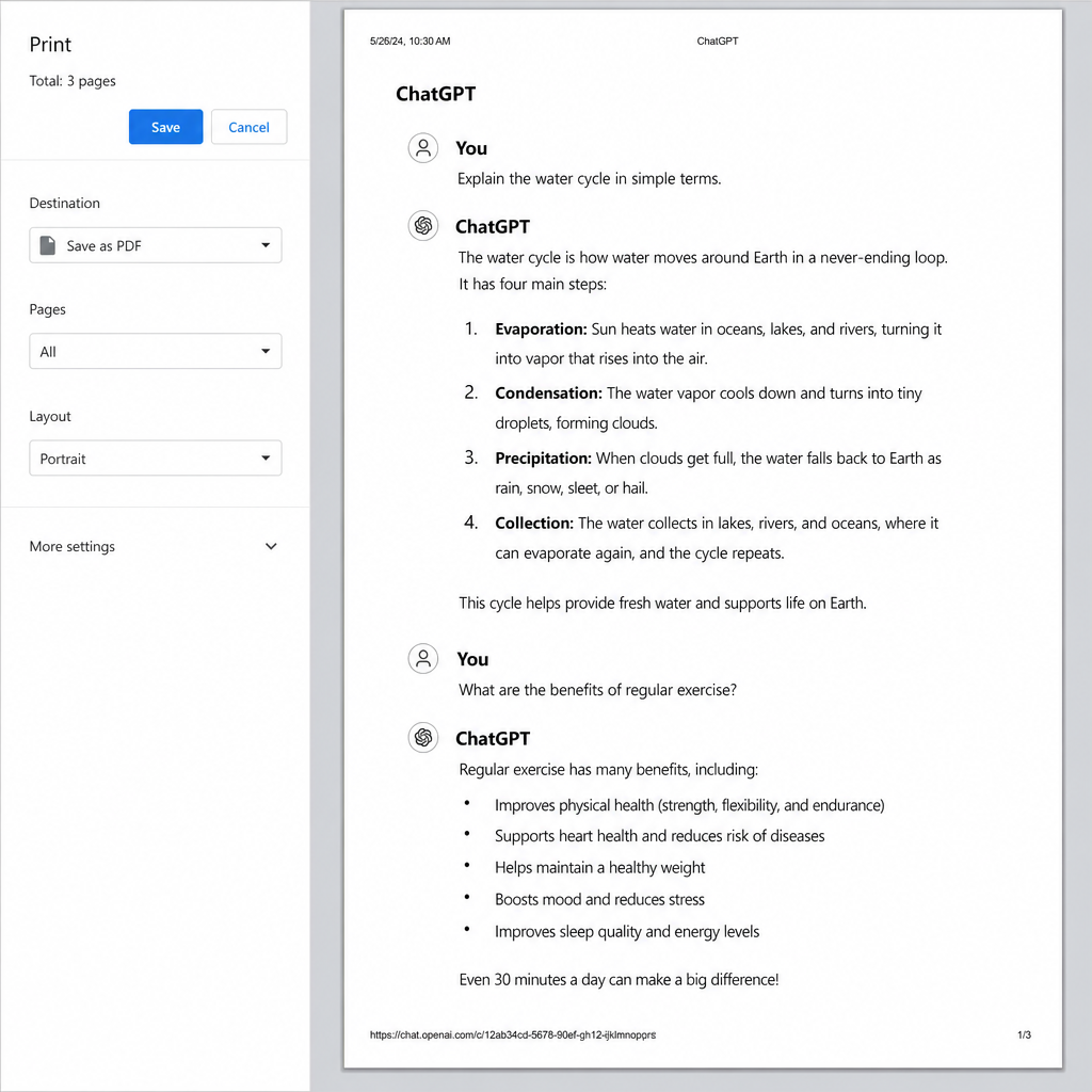 Easy Steps to Print Your ChatGPT Conversations