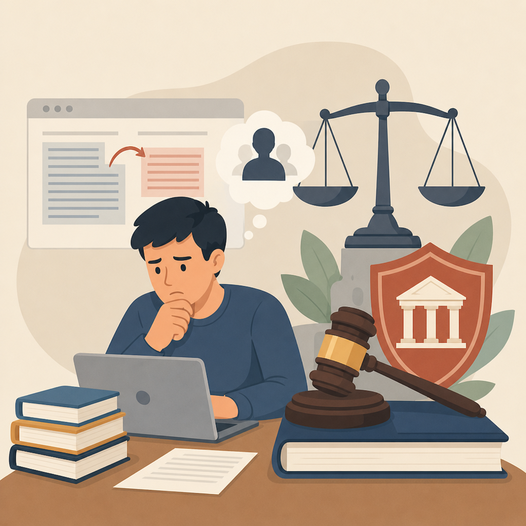Illustration for Understanding the Legal Implications of Plagiarism